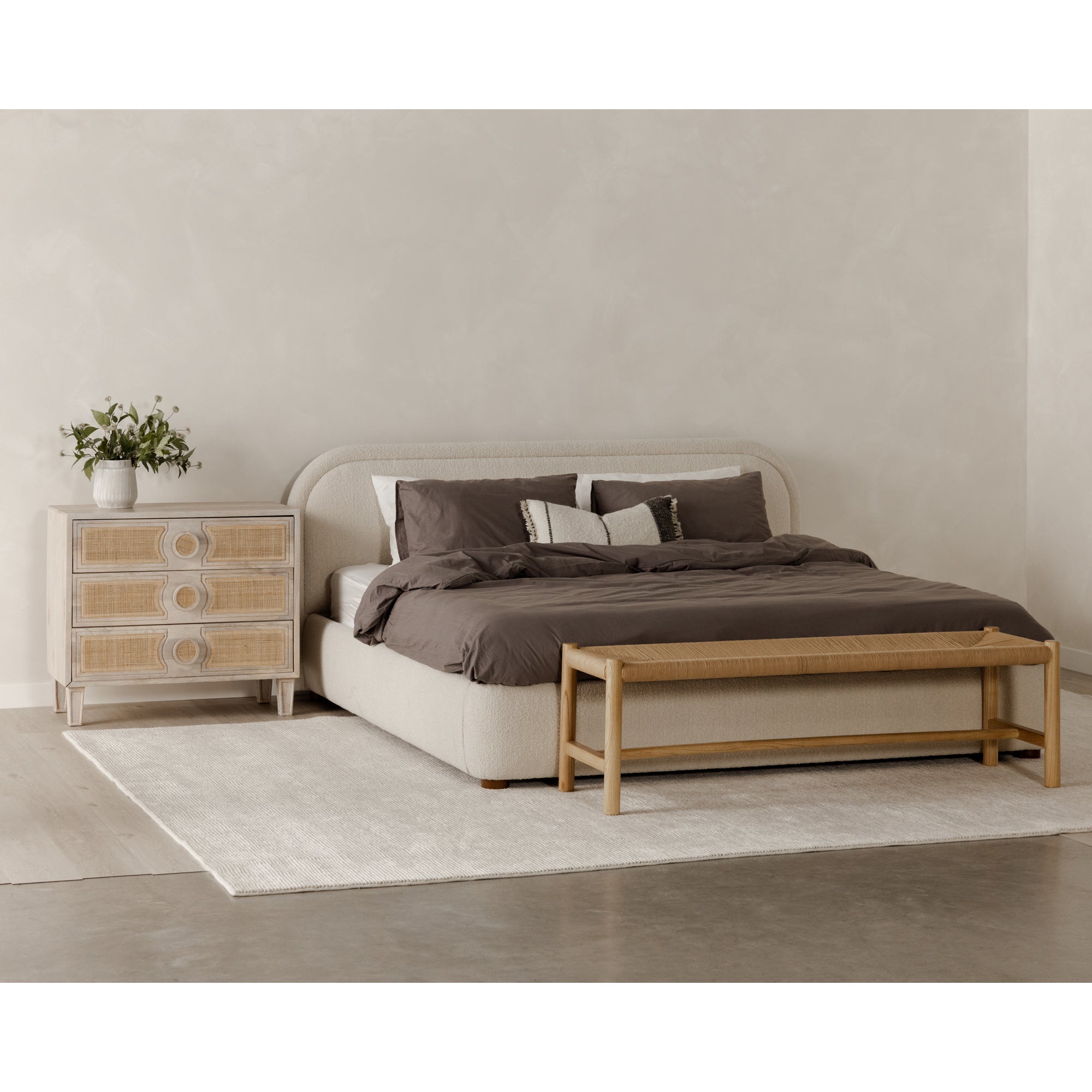 Colin Queen Bed Oatmeal