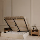 Joan Queen Storage Bed Cream