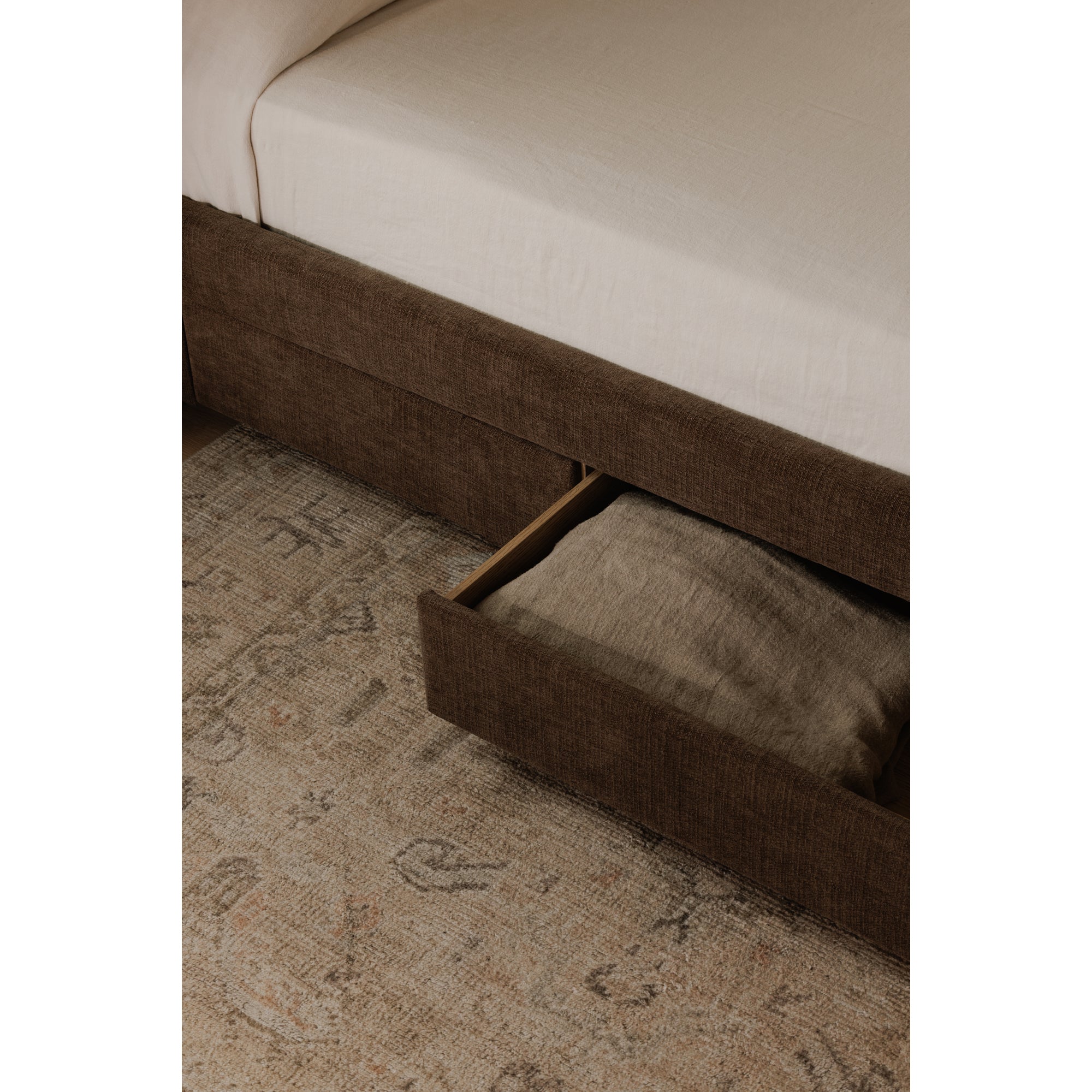 Sophia Queen Storage Bed Brown