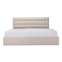 Sebastion Queen Storage Bed Cream