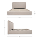 Simon King Storage Bed Flecked Beige