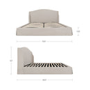 Weston King Storage Bed Cream