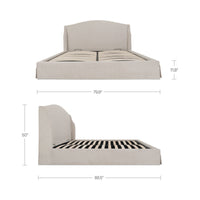 Weston King Storage Bed Cream