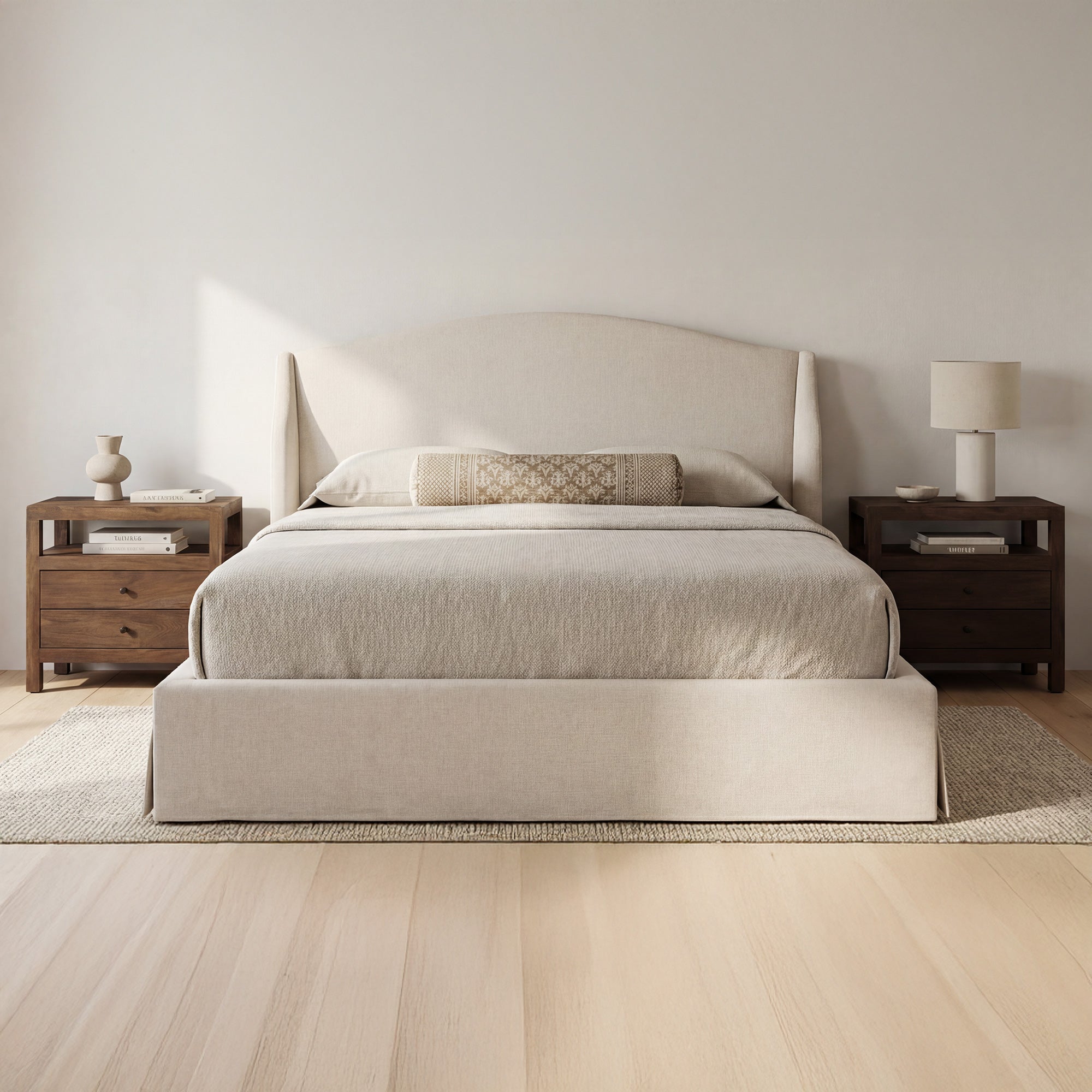 Weston Queen Storage Bed Cream