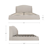 Weston Queen Storage Bed Cream