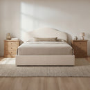 Maggie King Storage Bed Cream