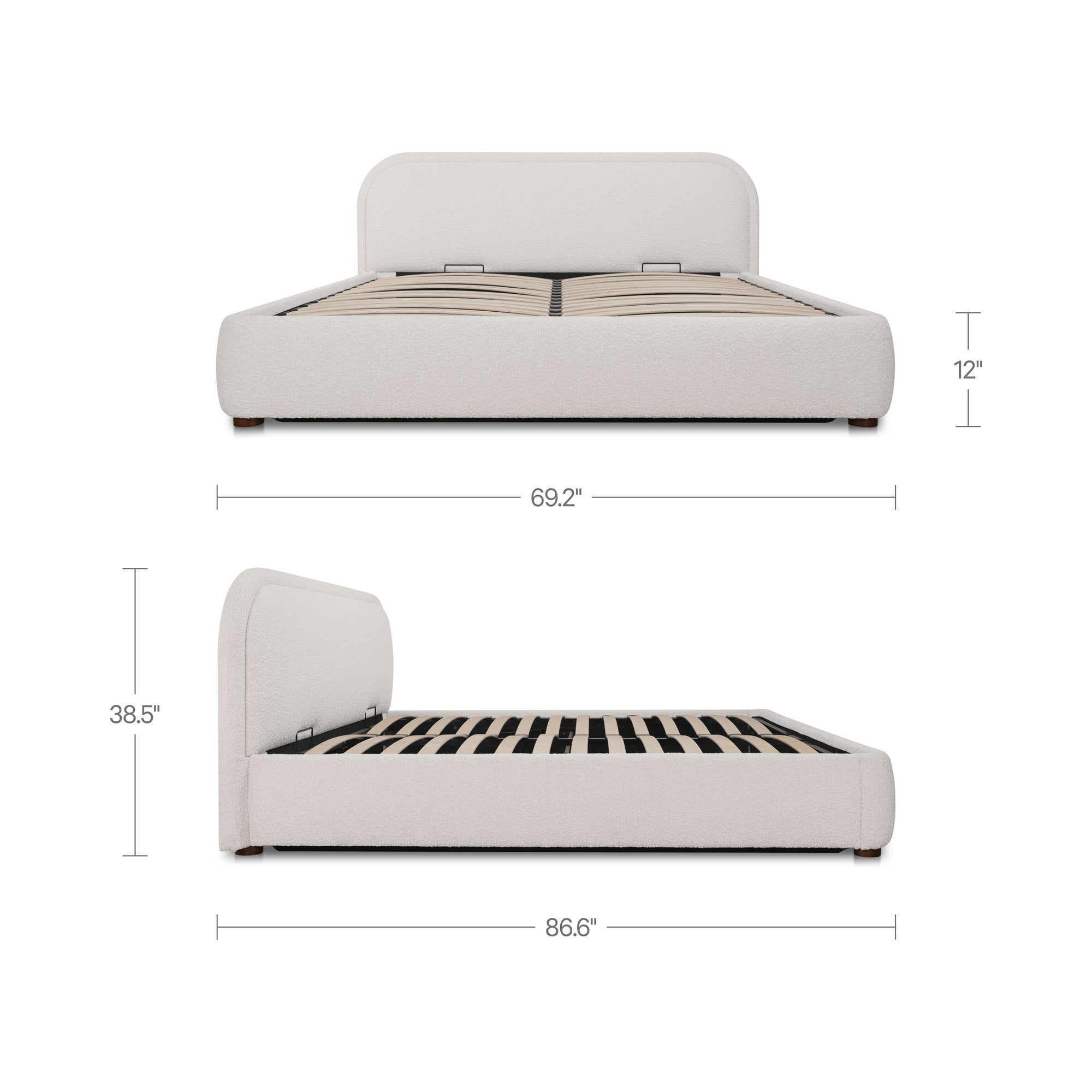 Colin Queen Storage Bed Oatmeal