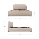 Colin King Storage Bed Light Brown