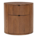 Theo 2 Drawer Nightstand Brown