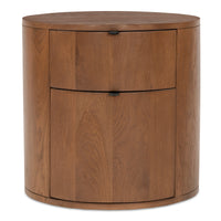 Theo 2 Drawer Nightstand Brown
