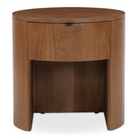 Theo 1 Drawer Nightstand Brown