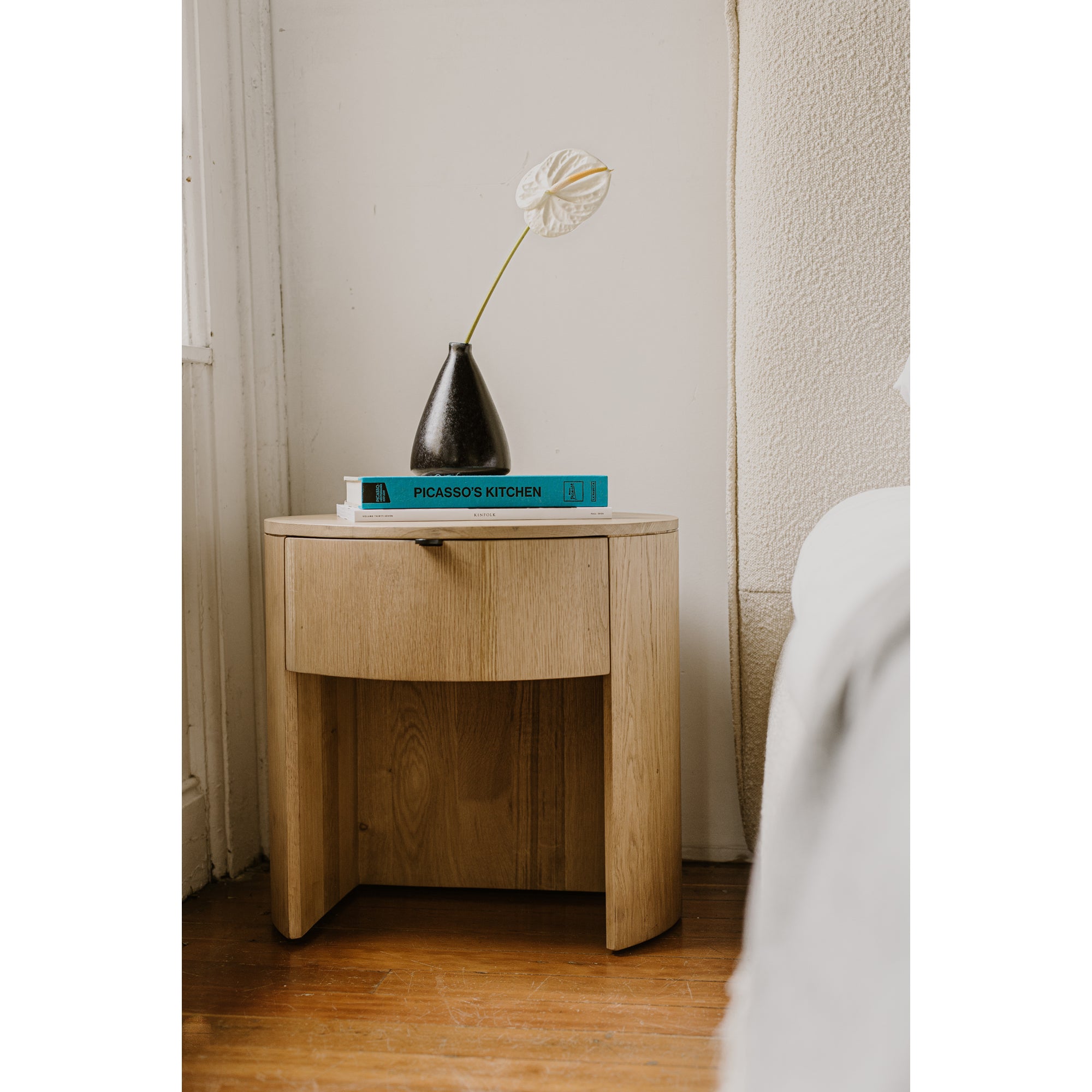 Theo 1 Drawer Nightstand Natural