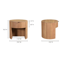 Theo 1 Drawer Nightstand Natural