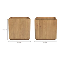 Plank Nightstand Natural