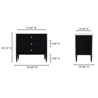 Eleanor Nightstand Black