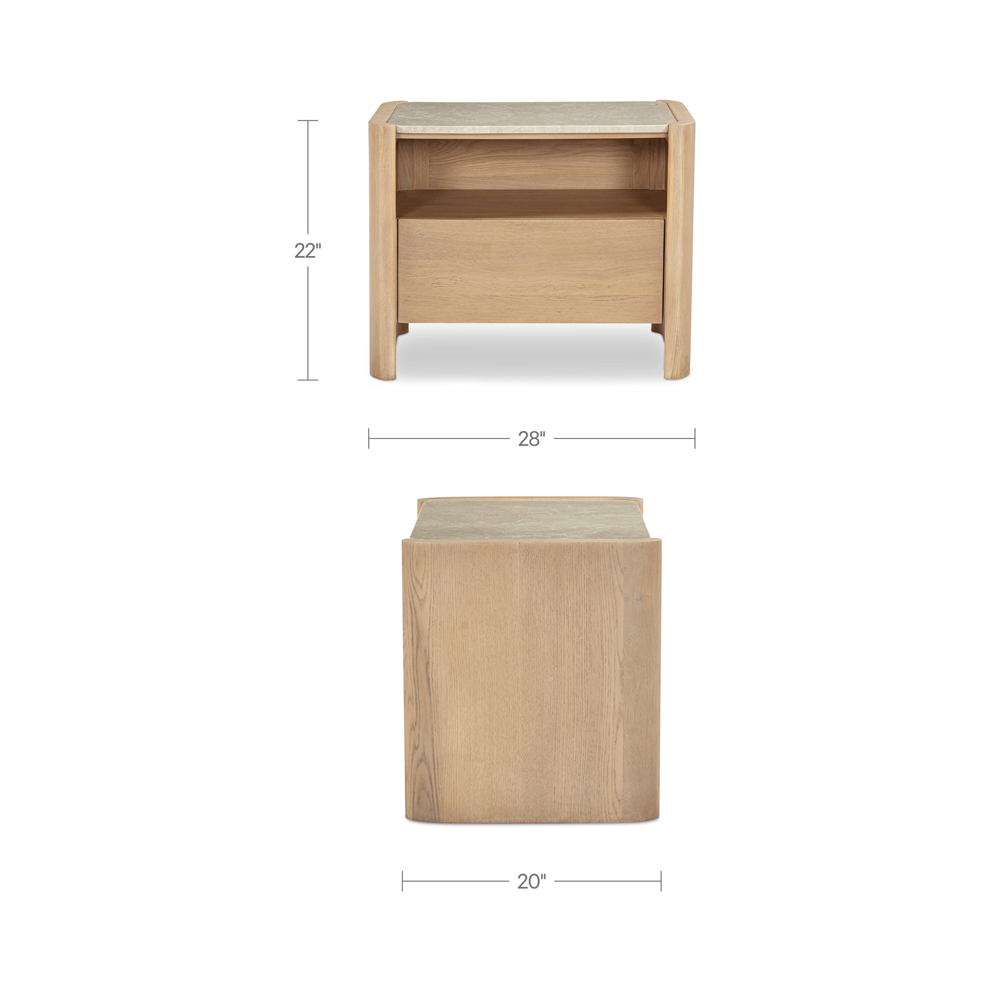 Lane Nightstand Natural