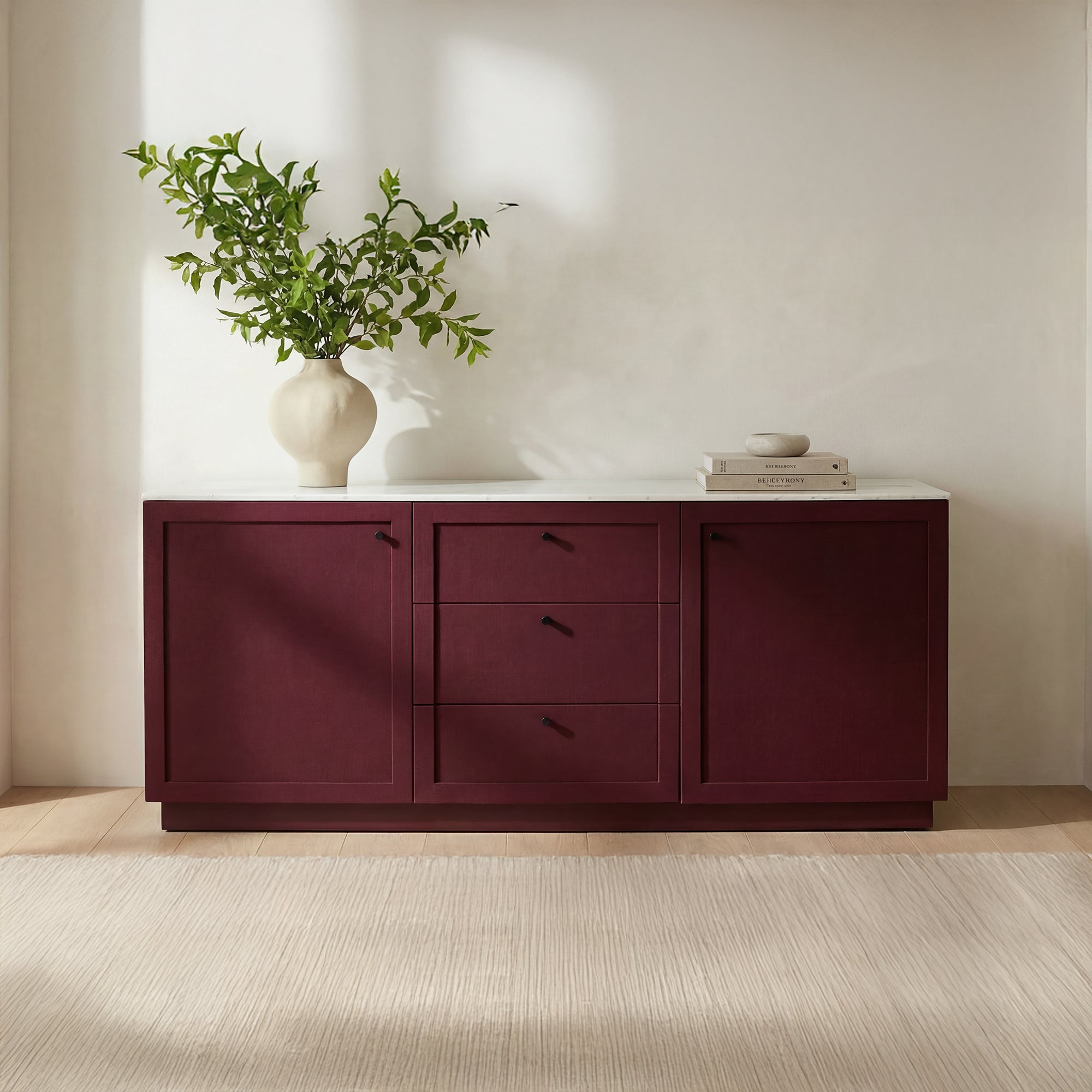 Nadine Sideboard Deep Burgundy