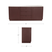 Nadine Sideboard Deep Burgundy