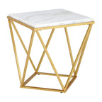 Riko-Square-End-Table-W/Gold-Metal-Leg