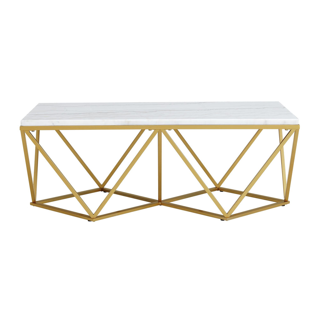 Riko-Rectangular-Coffee-Table-W/Gold-Metal-Leg