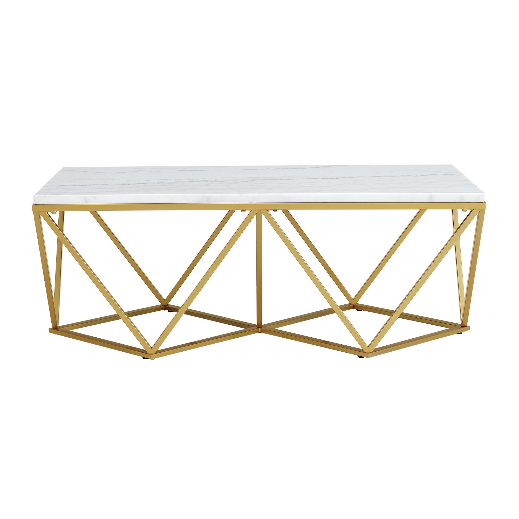 Riko-Rectangular-Coffee-Table-W/Gold-Metal-Leg