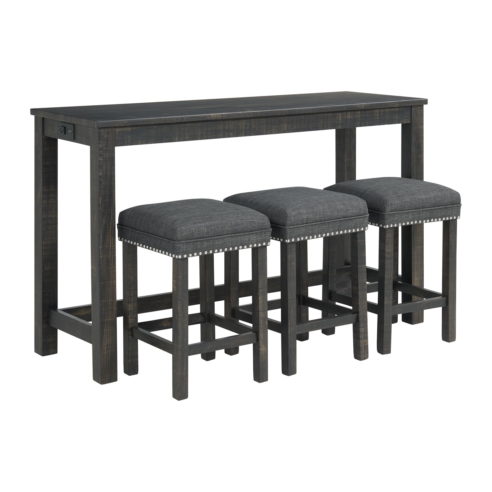 River-Occasional-Bar-Table-Single-Pack-Grey-(Table-+-Three-Stools)