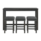 River-Occasional-Bar-Table-Single-Pack-Grey-(Table-+-Three-Stools)