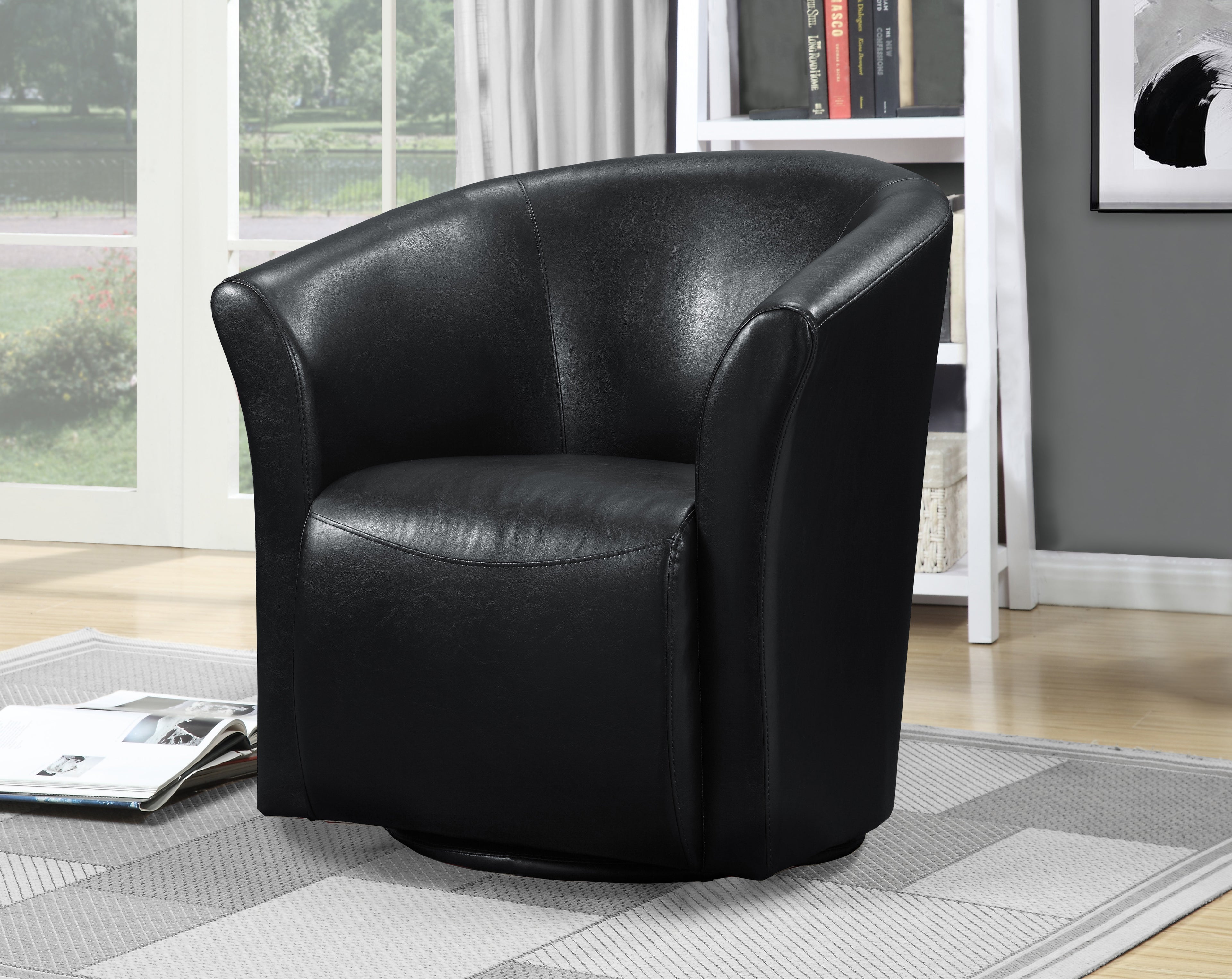 Rocket-6273-Swivel-Chair-Riviera-6273-Black-ISTA-3-packaging)