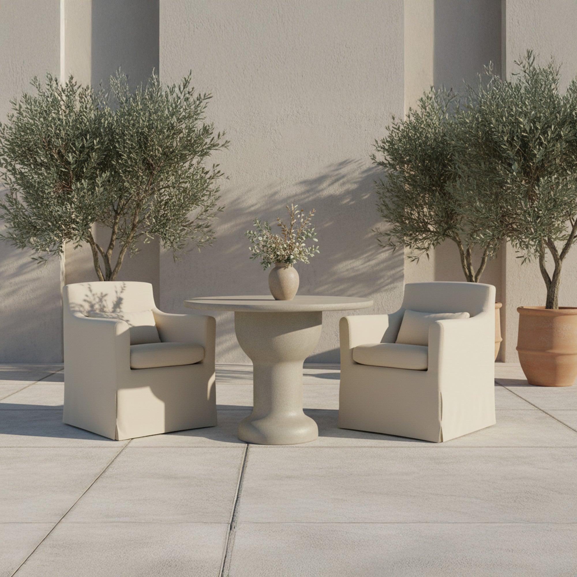 Magnolia Outdoor Café Table Cream