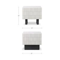 Farren Outdoor Side Table Cream