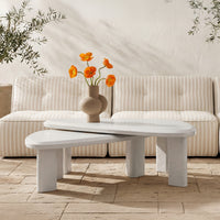 Sophie Outdoor Nesting Table Set Cream Lacquer