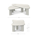 Sophie Outdoor Nesting Table Set Cream Lacquer