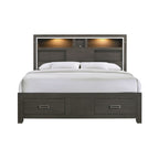 Sasha-King-Music-Bed-W/Led-Light-in-Grey