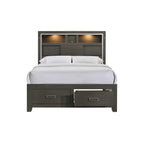 Sasha-Queen-Music-Bed-W/Led-Light-in-Grey