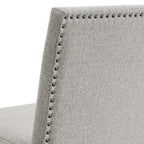 Seneca-Counter-3PC-Corner-Bench-with-Grey-Fabric-in-Brown