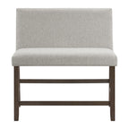 Seneca-Counter-Bench-with-Upholstered-Back-and-Grey-Fabric-in-Brown