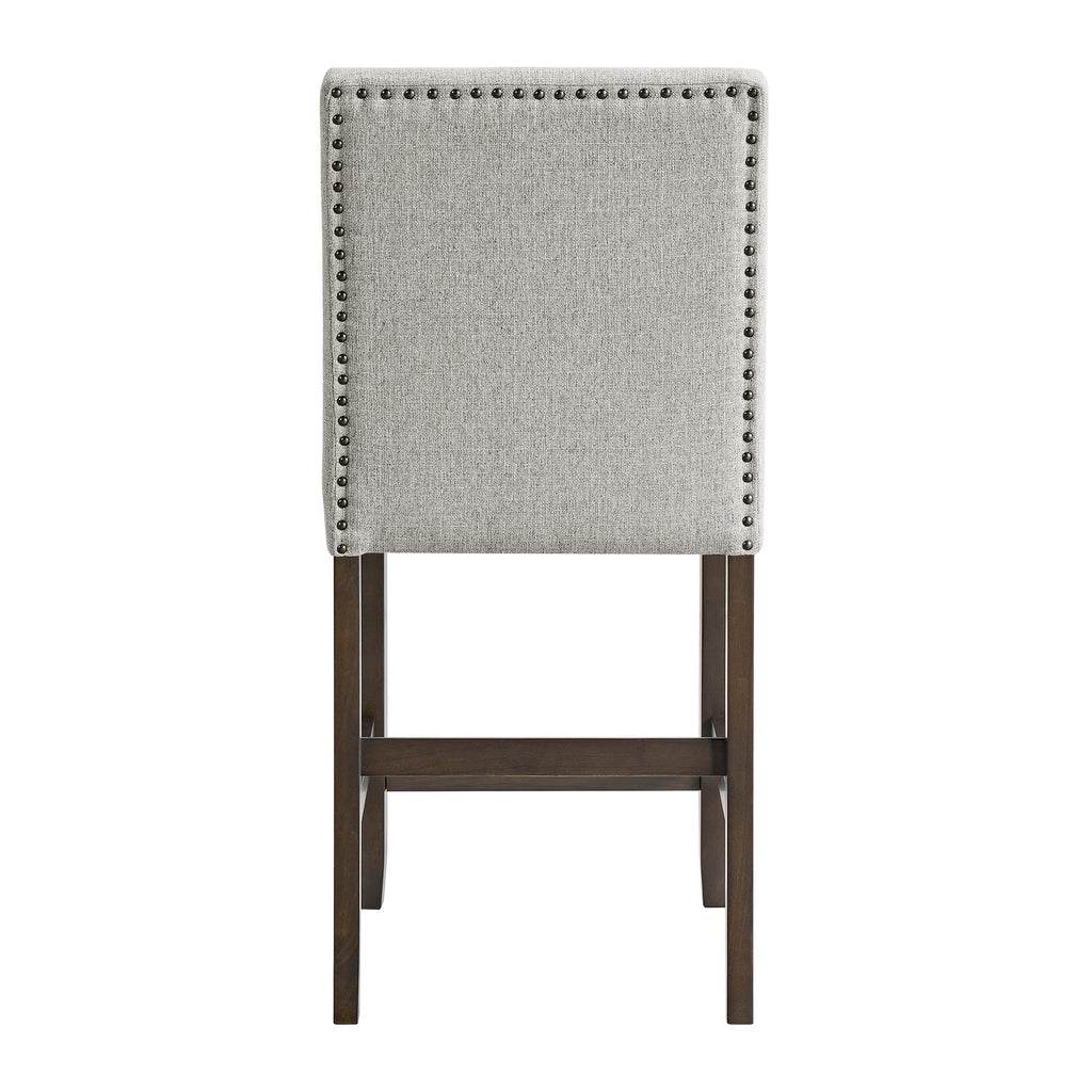 Seneca-Counter-Side-Chair-with-Grey-Fabric-in-Brown-(2-Per-Carton)