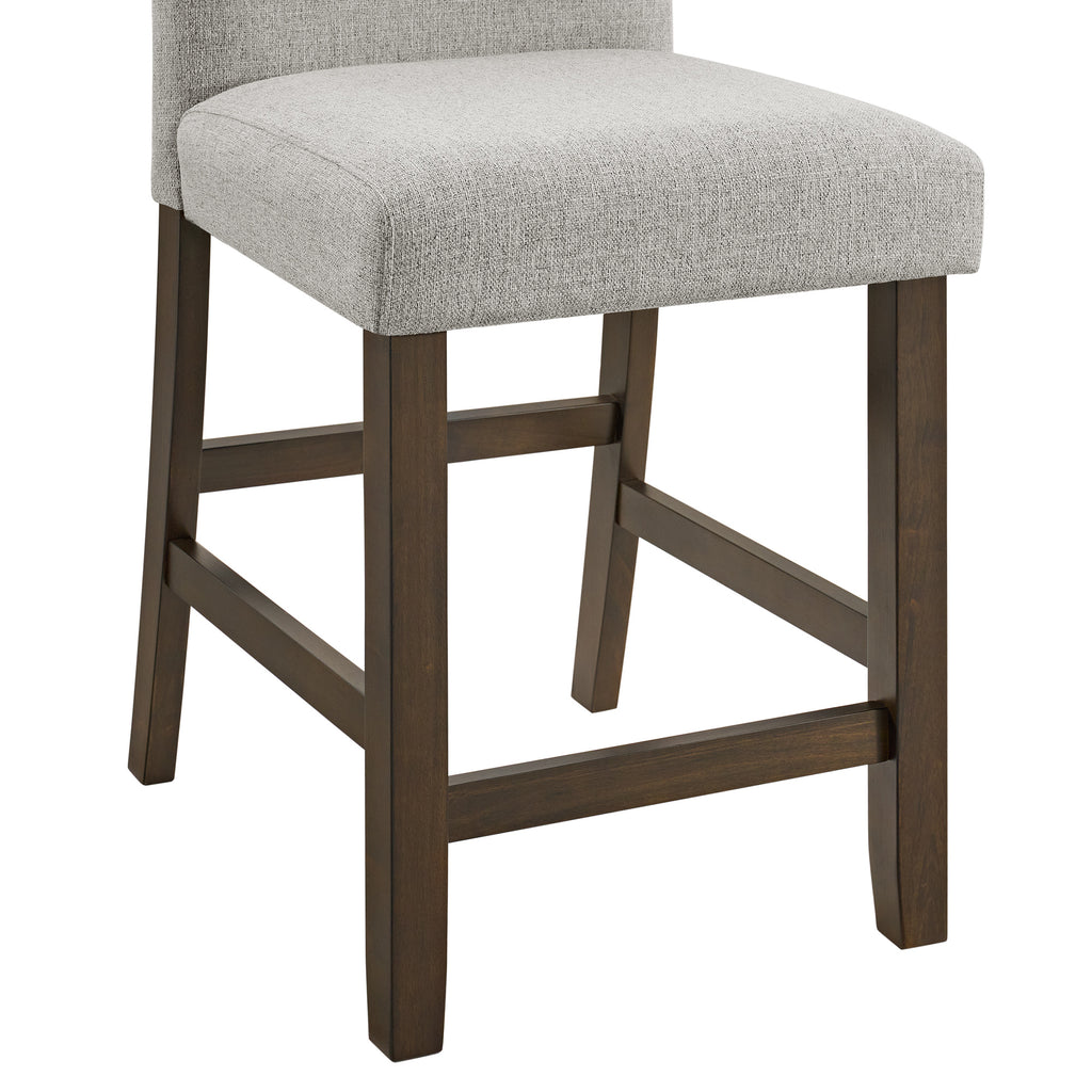 Seneca-Counter-Side-Chair-with-Grey-Fabric-in-Brown-(2-Per-Carton)