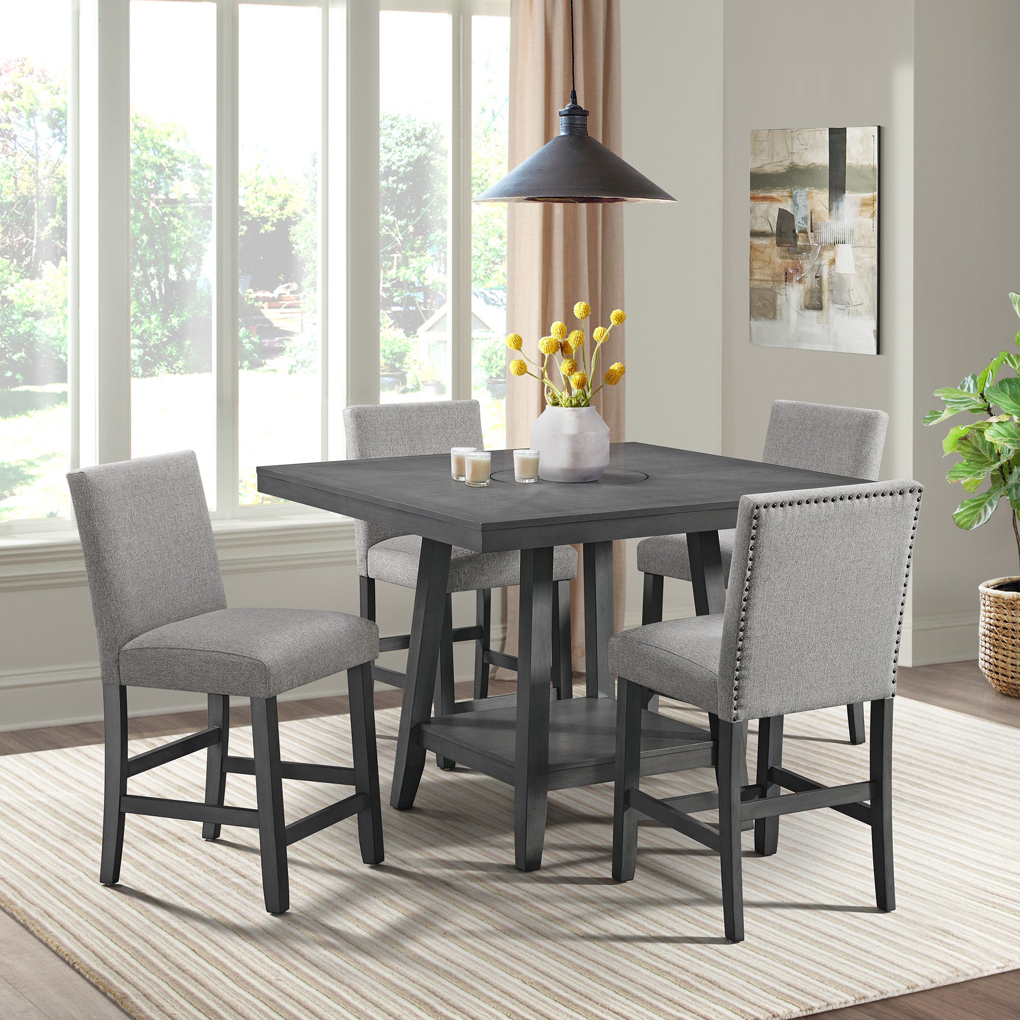 Seneca-5PC-Counter-Height-Dining-Set-in-Grey-Table-and-Four-Chairs