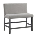 Seneca-Counter-Bench-with-Upholstered-Back-and-Grey-Fabric-in-Grey