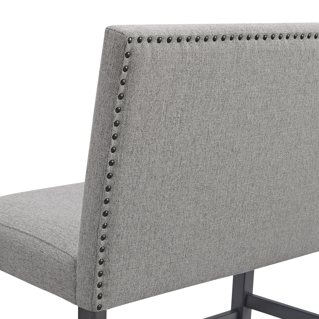 Seneca-8PC-Counter-Height-Dining-Set-in-Grey-Table,-Four-Chairs-and-Complete-Bench