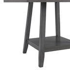 Seneca-8PC-Counter-Height-Dining-Set-in-Grey-Table,-Four-Chairs-and-Complete-Bench