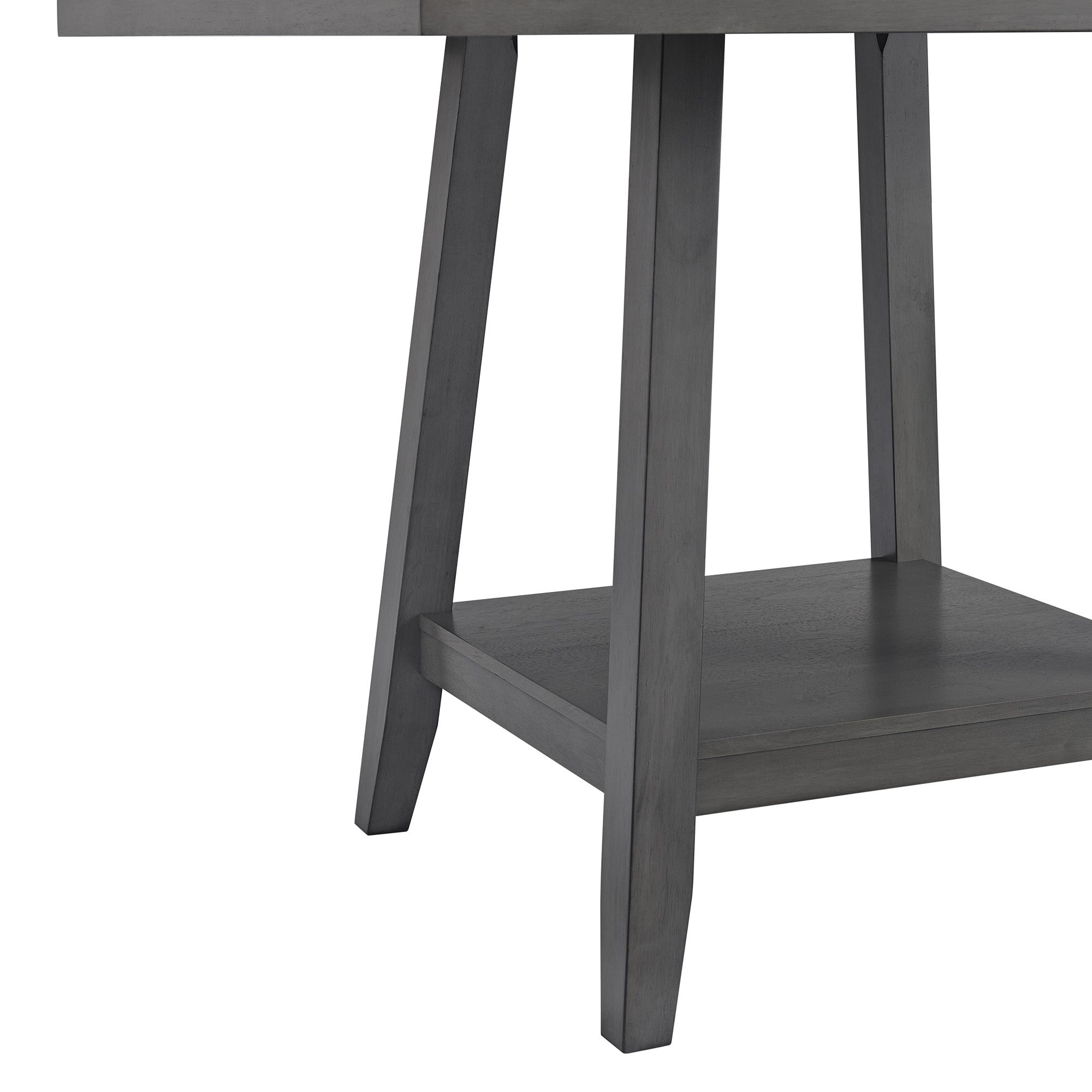 Seneca-8PC-Counter-Height-Dining-Set-in-Grey-Table,-Four-Chairs-and-Complete-Bench