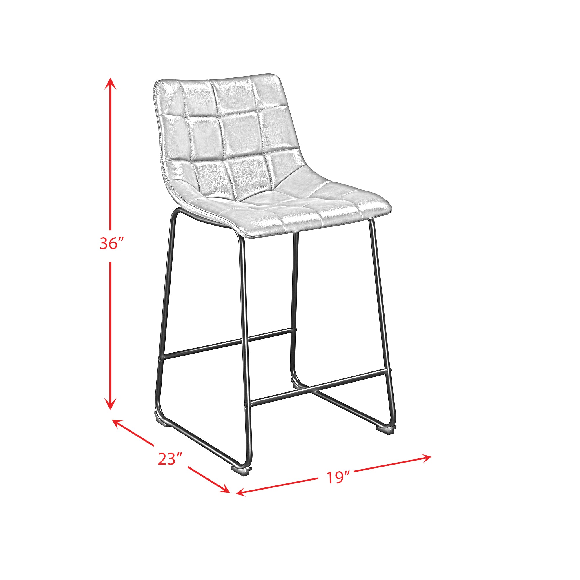 Seth-25""-Distressed-Black-Counter-Stool-(2-Per-Carton)