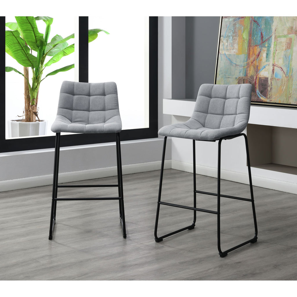 Seth-(-QSD6099-5B)-30""-Linen-Grey-Bar-Stool-(2-Per-Carton)