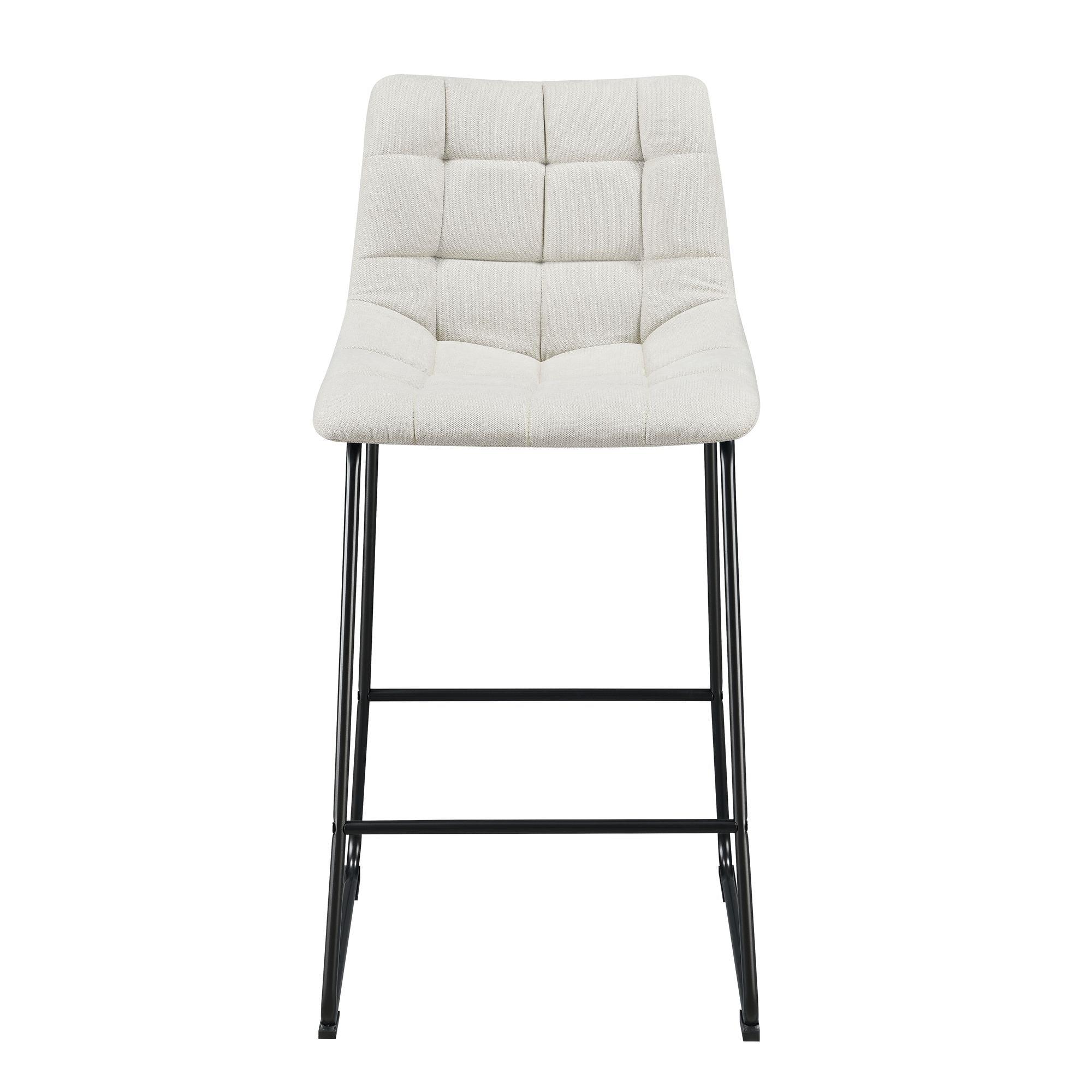 Seth-(-QSD6099-5B)-30""-Linen-White-Bar-Stool-(2-Per-Carton)