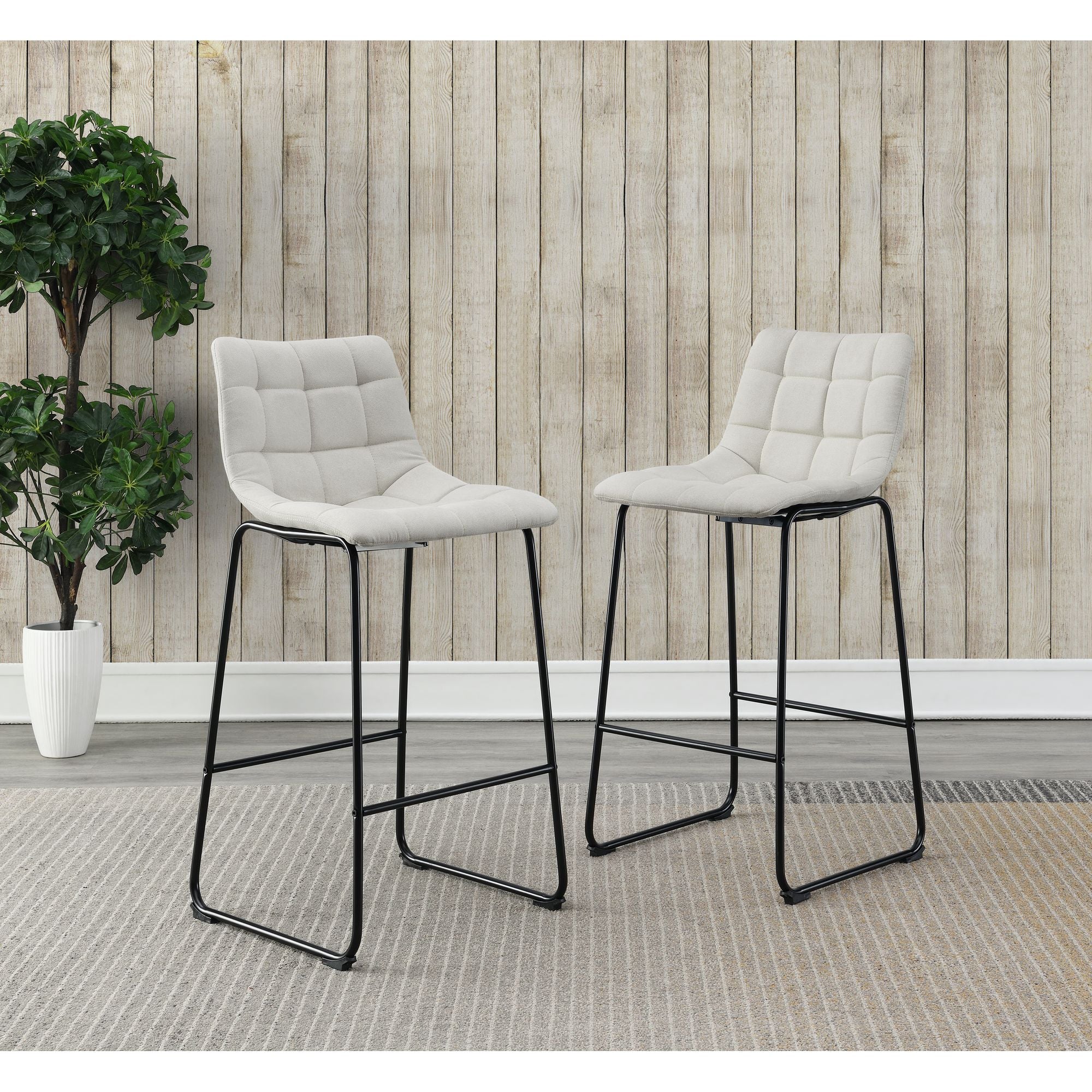 Seth-(-QSD6099-5B)-30""-Linen-White-Bar-Stool-(2-Per-Carton)