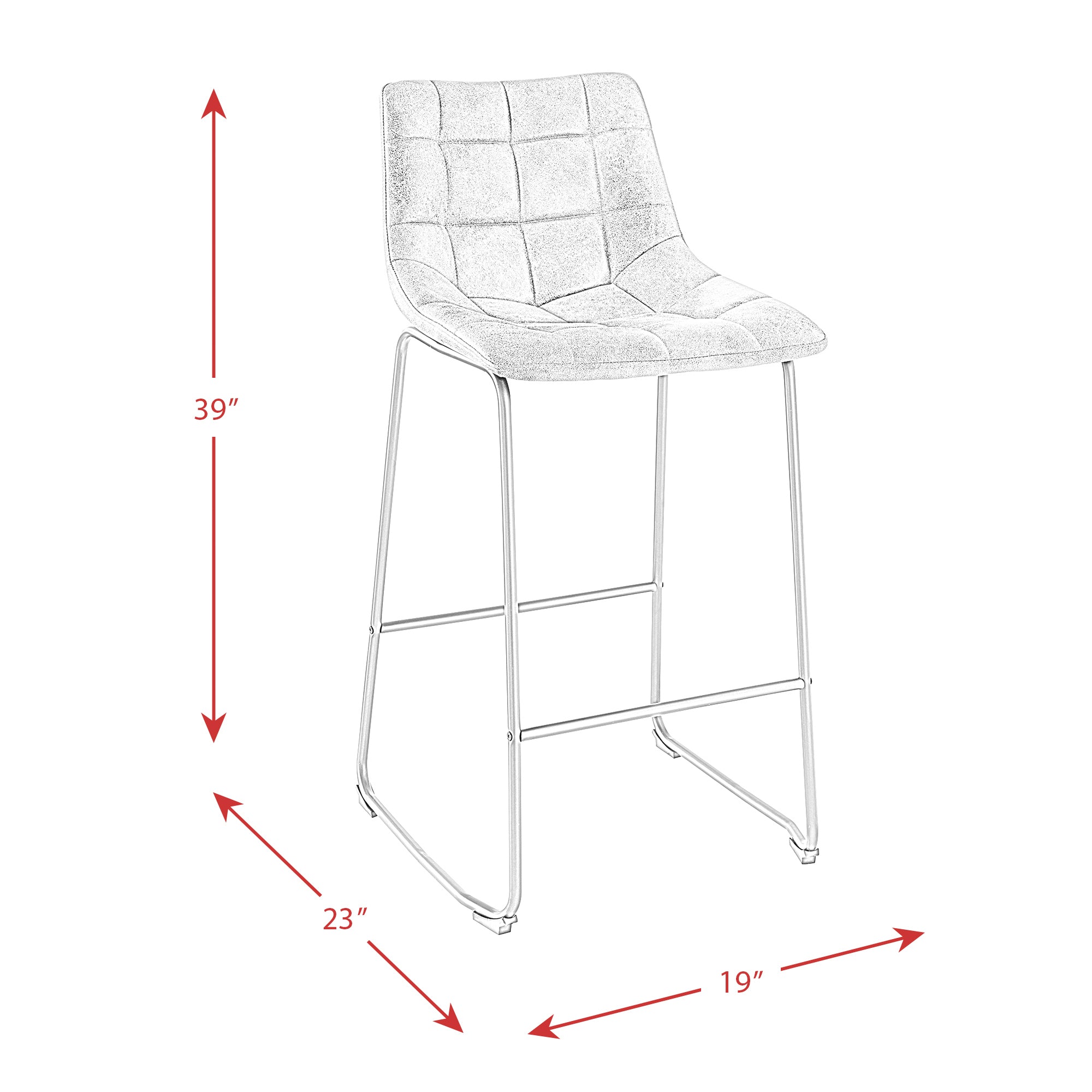 Seth-(-QSD6099-5B)-30""-Linen-Grey-Bar-Stool-(2-Per-Carton)