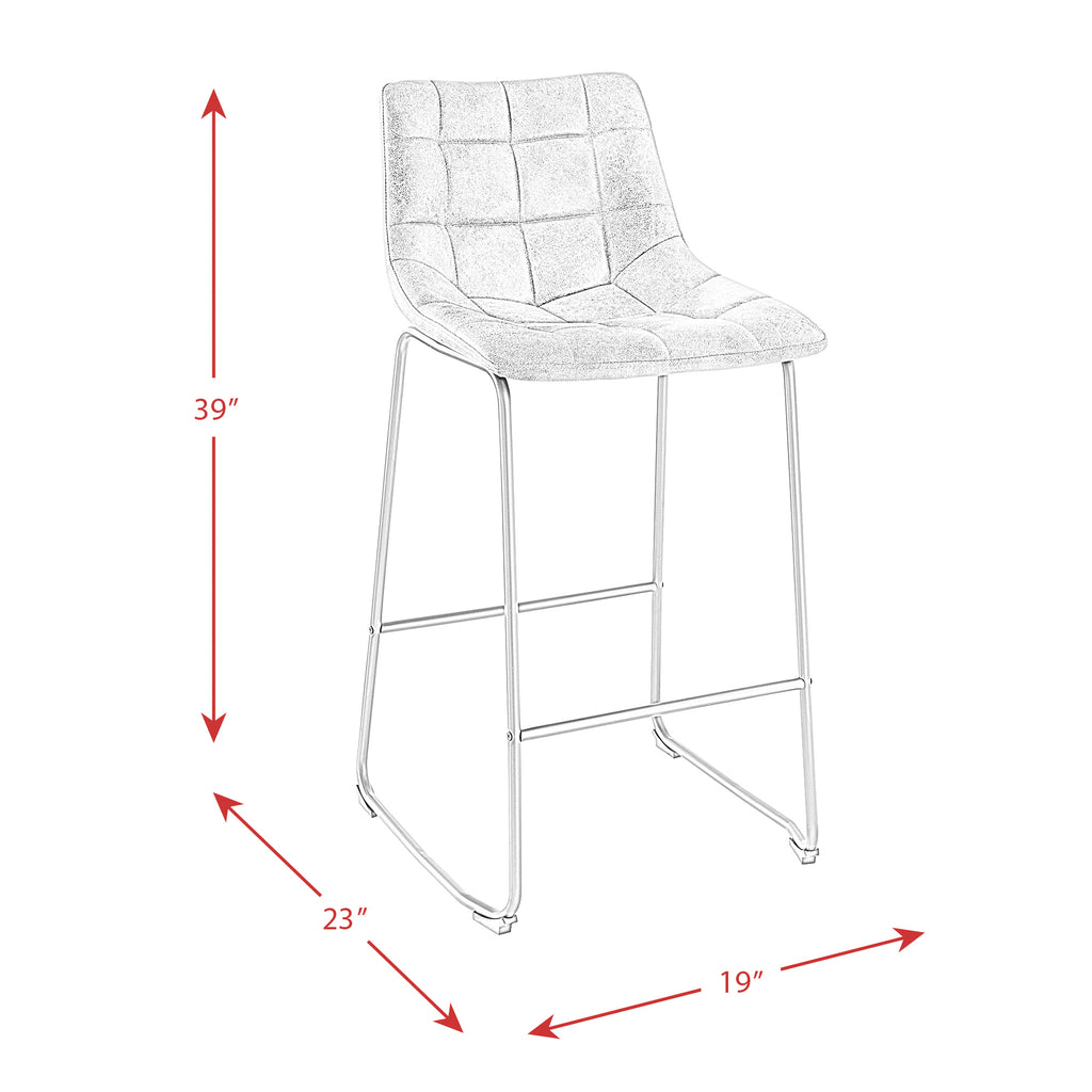 Seth-(-QSD6099-5B)-30""-Linen-White-Bar-Stool-(2-Per-Carton)