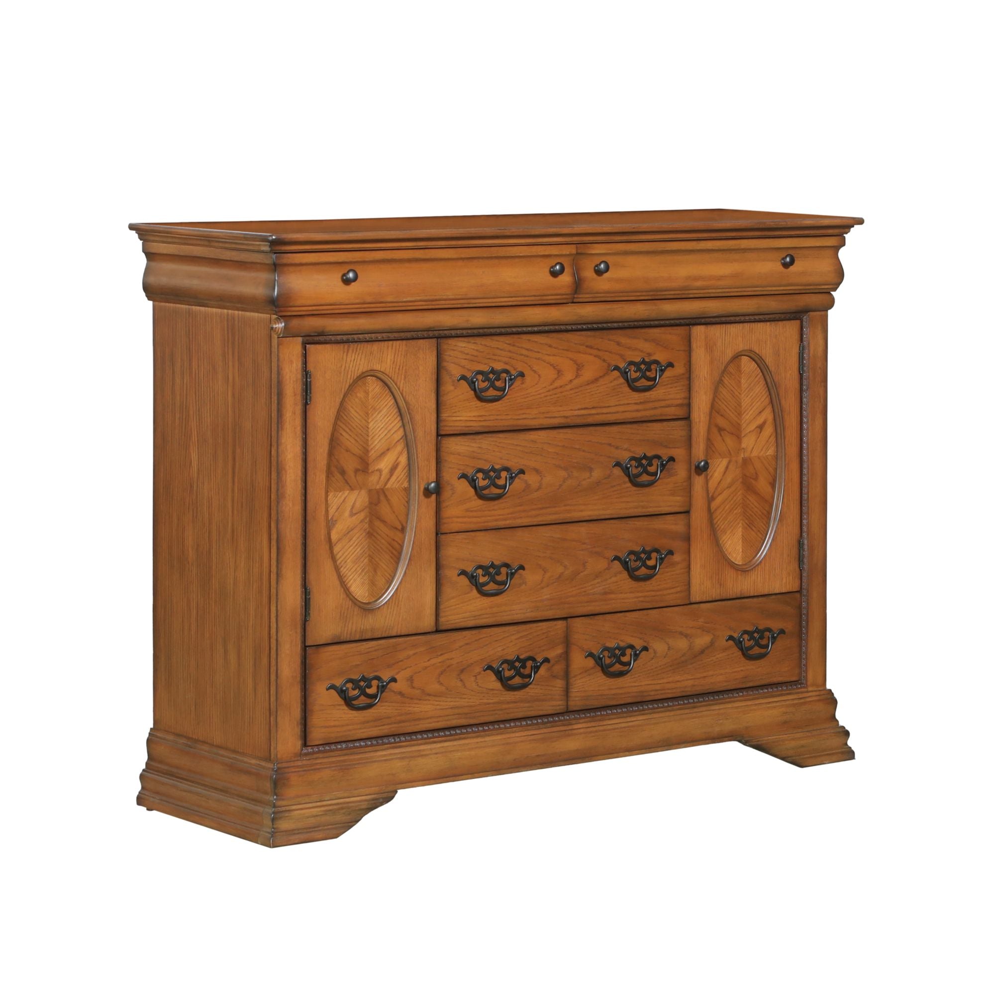 (B4850-11)-Shenandoah--Bureau,-7-Drawers--Classic-Oak